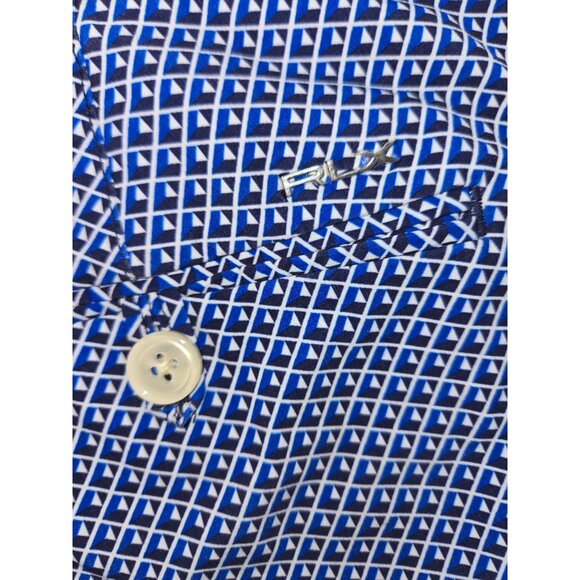 RLX Ralph Lauren Mens Golf Shorts Size 35 Blue Geometric Performance - Picture 6 of 8